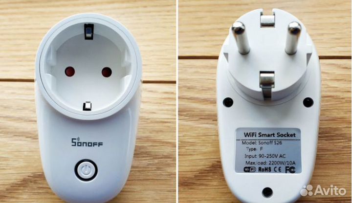 Умная Wi-fi розетка Sonoff S26F (EU)