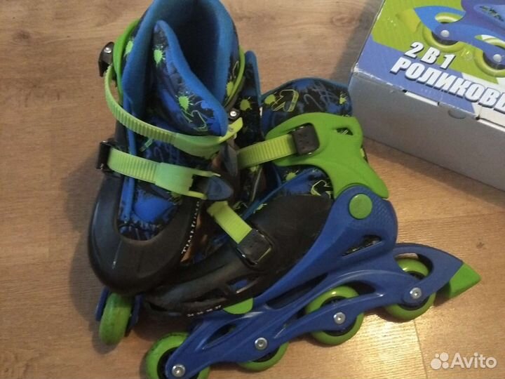 Коньки роликовые.Раздвижные 34 35 36 37 размеры