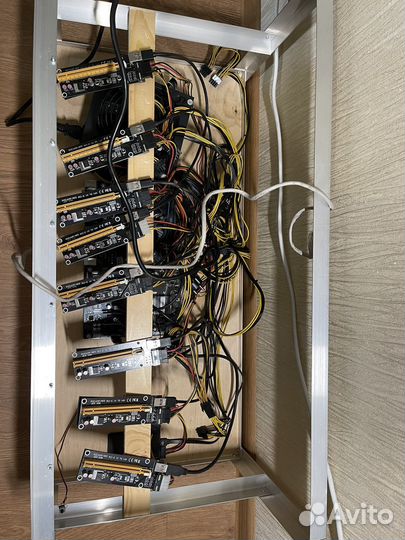 Тушка для майнинга в сборе 8 карт. (RTX3070+)