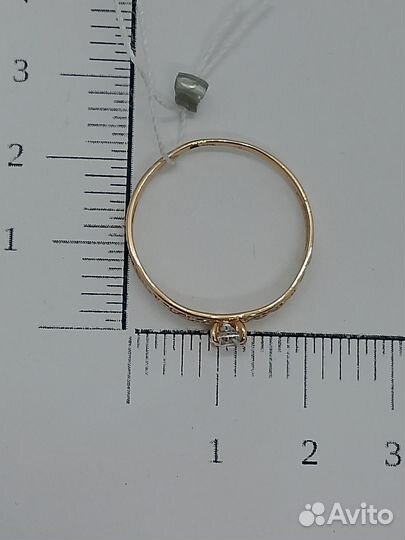 Золотое кольцо с фианитом 20р