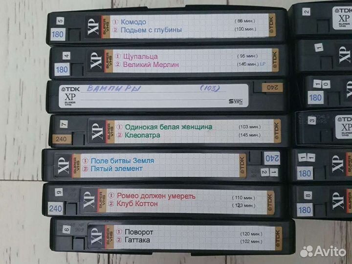Видео кассеты HiFi TDK XP-180-240 svhs