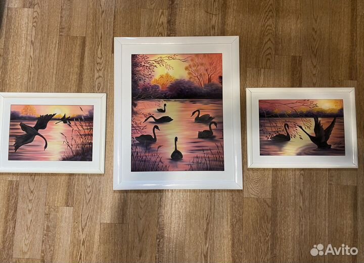 Картина, роспись по шелку