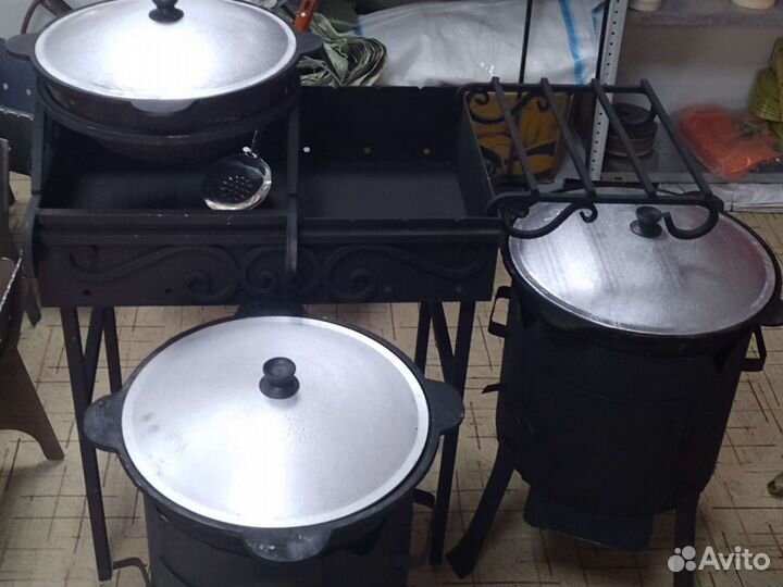 Казан чугунный 7л, с алюминиевой крышкой