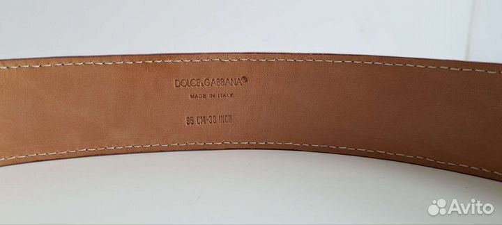 Кожаный Ремень D&G женский италия