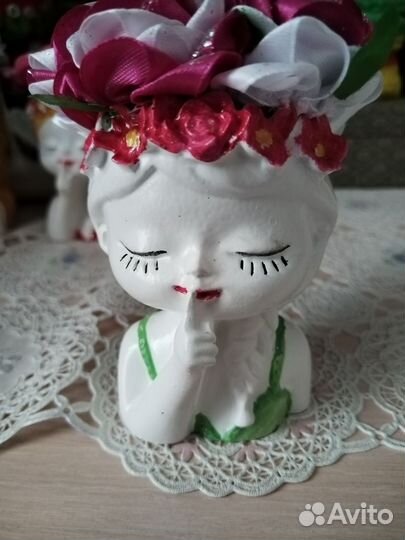 Кашпо малыш на 8 марта сувенир