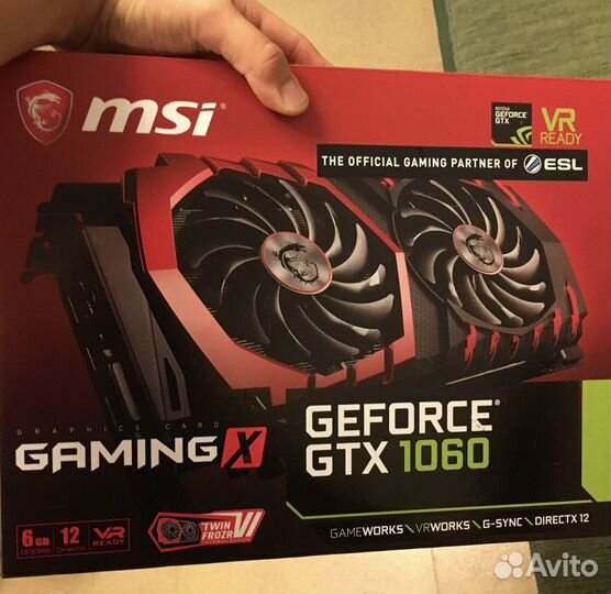Видеокарта msi gtx 1060 6gb gaming-x