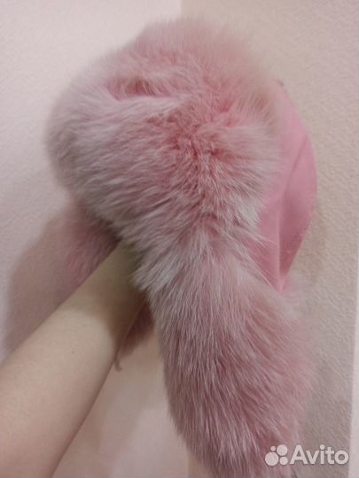 Зимняя шапка-ушанка женская