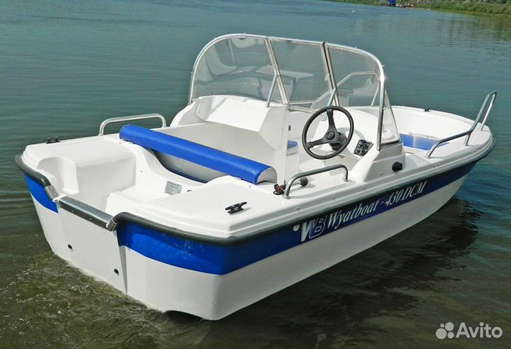 Открытый катер тримаран Wyatboat 430DCM новый