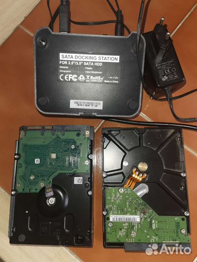 Hdd 3.5 SATA. Комплект 1TB+1TB+станция