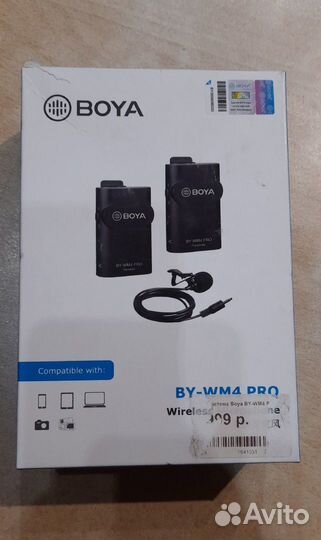 Радиосистема (микрофон петличный) boya BY-WM4 Pro