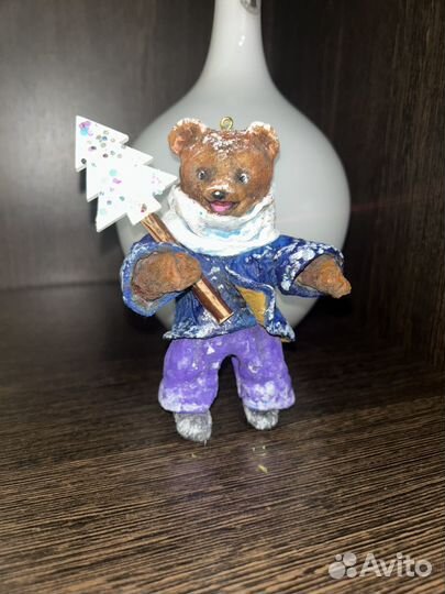 Елочные игрушки из ваты