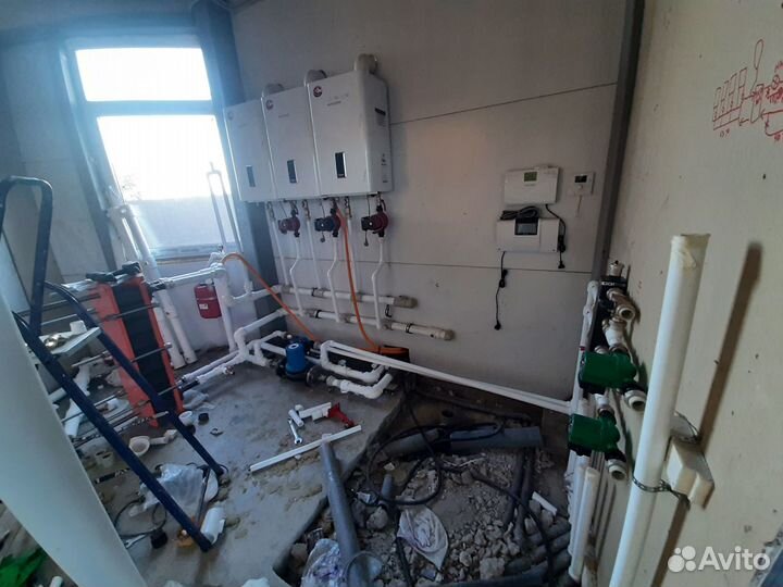 Монтаж систем отопления и электрики