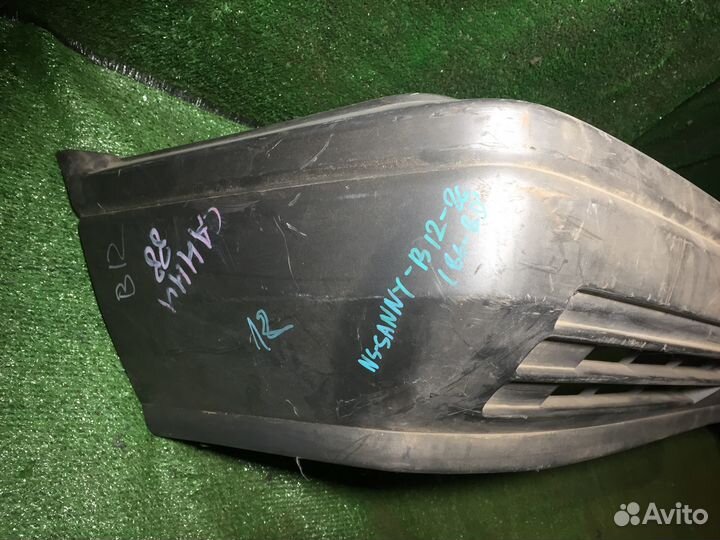 Бампер передний Nissan Sunny B12 Серый с усилителе