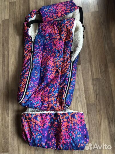 Зимний конверт в коляску и муфта