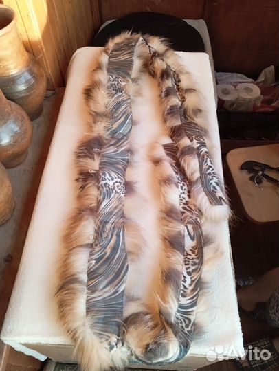 Натуральный меховой воротник-опушка женский