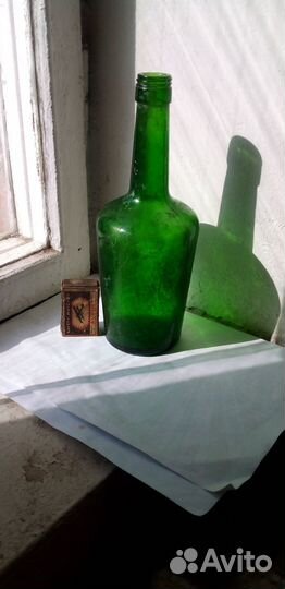 Бутылка из под вина винтажная