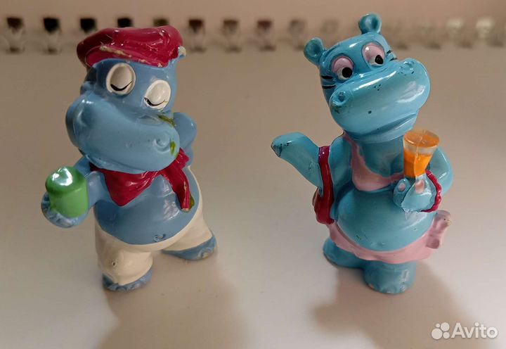 Фигурки Kinder бегемоты палубные (морские) 1992