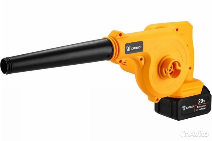Воздуходувка аккумуляторная Deko dkbl20 2*4Ач