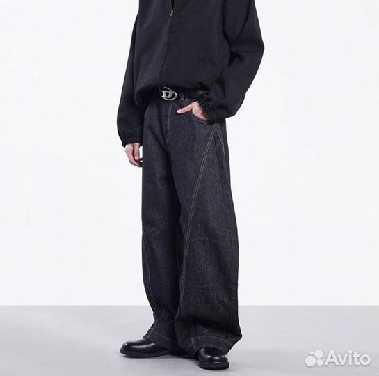 Джинсы мужские широкие