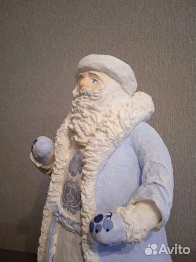 Дедушка Мороз из ваты Гжель