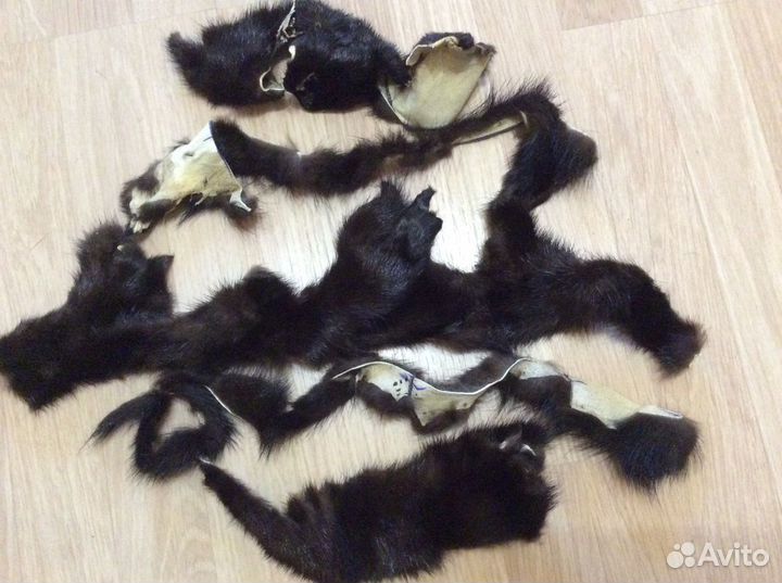 Набор кусочков меха норки (лоскут меха)