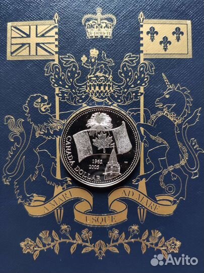 Канада 1 доллар 2005 года. Серебро