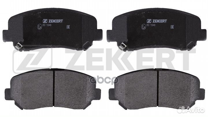 BS-1046 zekkert Колодки торм. диск. передн. Geely