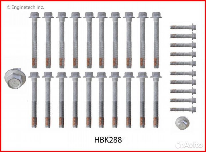 HBK288 Болт ГБЦ 5.3L 6.0L 6.2L Cadillac Chevrolet