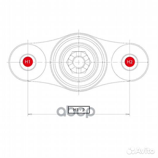 Cbkk-23 Опора шаровая перед прав/лев CB0222