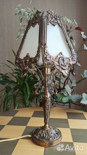 Набором. Лампа, и др. винтаж. бронза латунь СССР