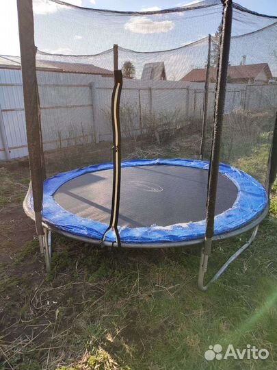 Батут с сеткой уличный, 2,4 м