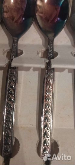 Набор кофейных ложечек и вилочка для лимона