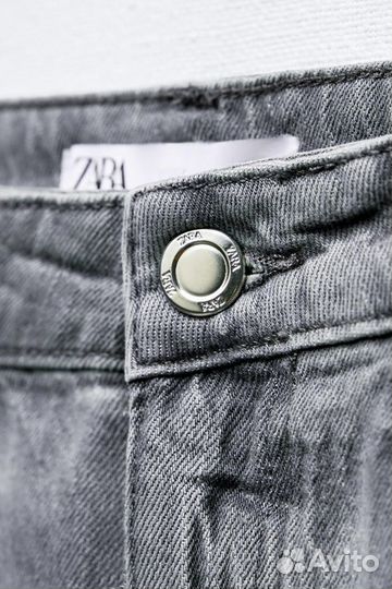 Джинсовая юбка миди Zara Z1975 с разрезом