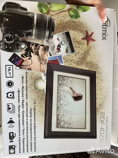 Цифровая фоторамка ritmix RDF-1026 Brown