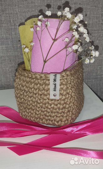 Корзинка из джута