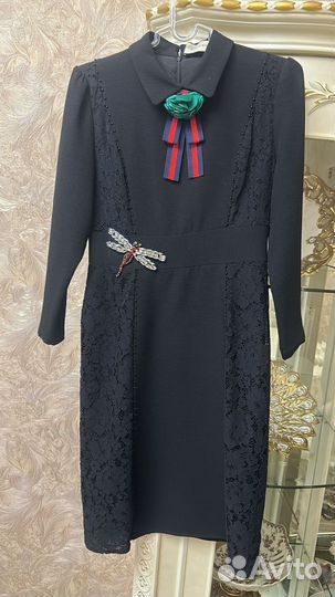 Вечернее черное платье