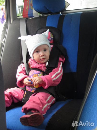 Бескаркасное автокресло от 1 года до 12 лет