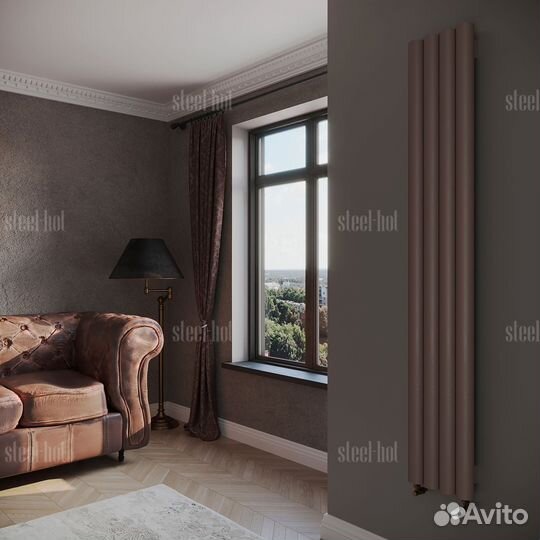 Вертикальный радиатор отопления трубчатый батарея