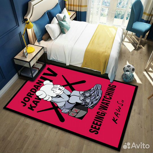 Коврик Kaws, bearbrick, коврик в комнату