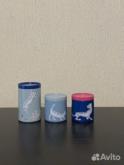 Баночки для хранения IKEA Plugghäst 3 шт кот