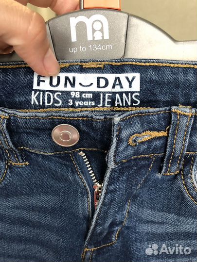 Джинсы новые 98-104