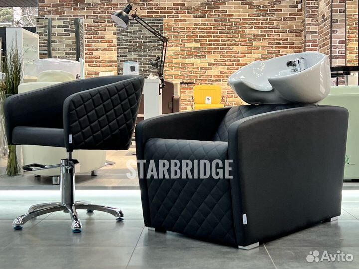 Мойка парикмахерская и кресло парикмахерское