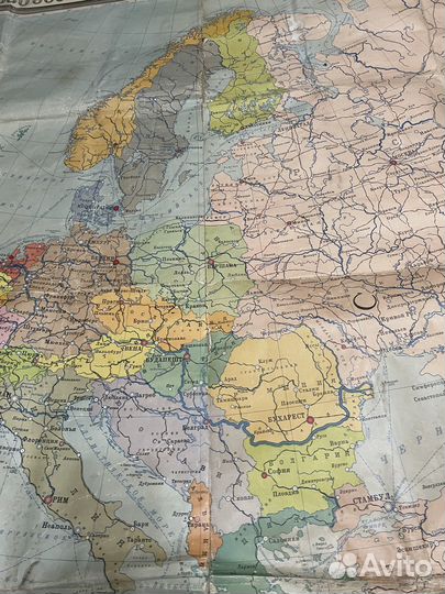 Кастенная карта политического устройства европы 19