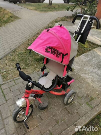 Детский велосипед с родительской ручкой