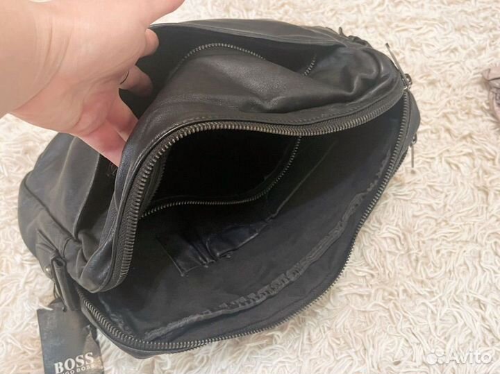 Сумка барсетка мужская кожаная