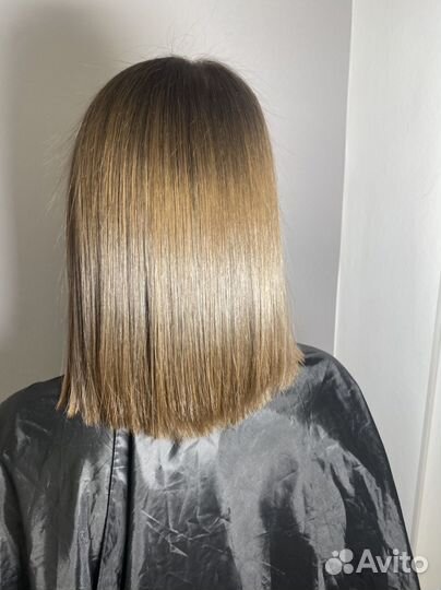 Кератиновое выпрямление, биопластика