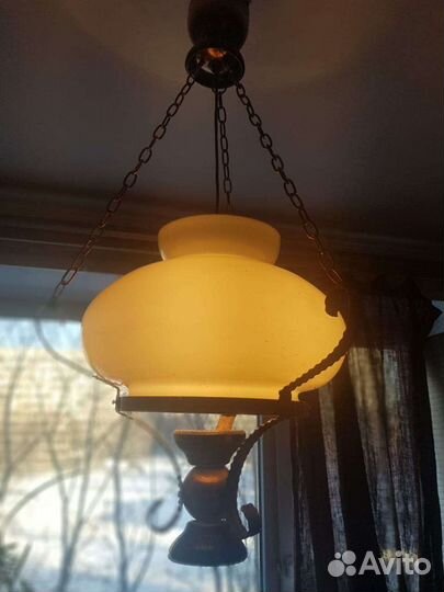 Люстра СССР Керосиновая лампа