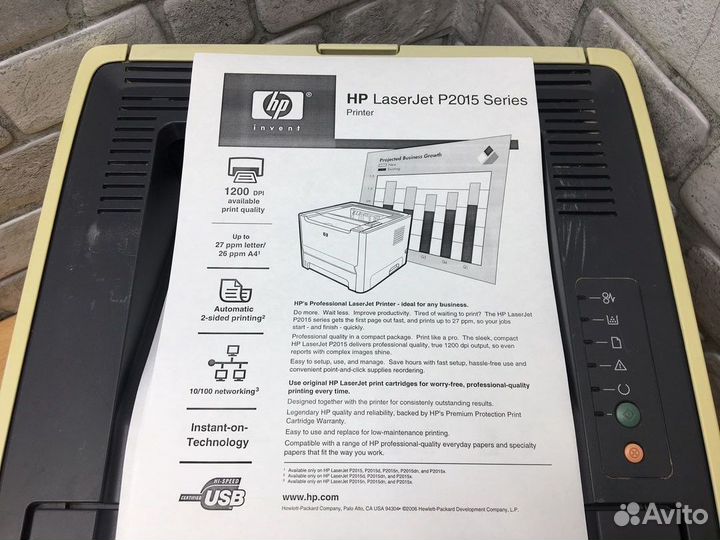 Лазерный принтер HP LaserJet P2015n. Гарантия