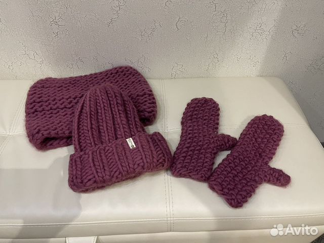 Шапка, снуд и варежки