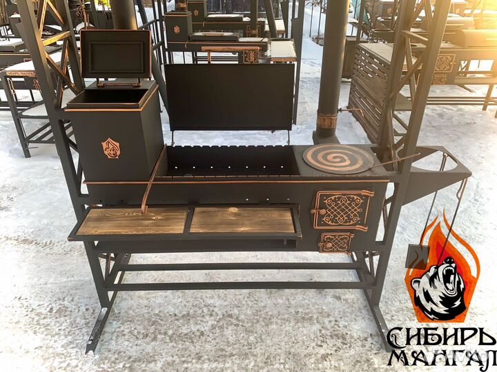 Мангал «Ермак» под крышей